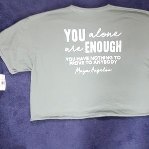 Maya Angelou Cropped T (NWT)
